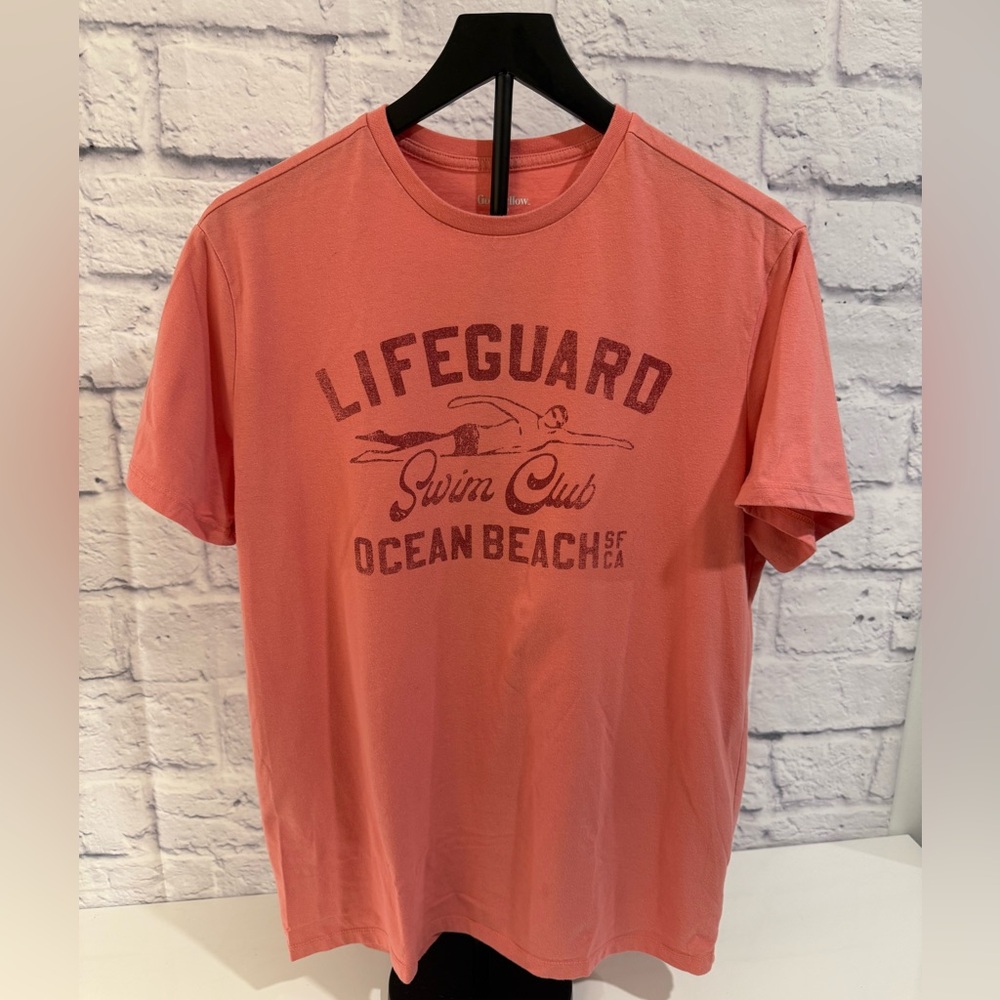 Goodfellow & Co Coral Lifeguard Tee L